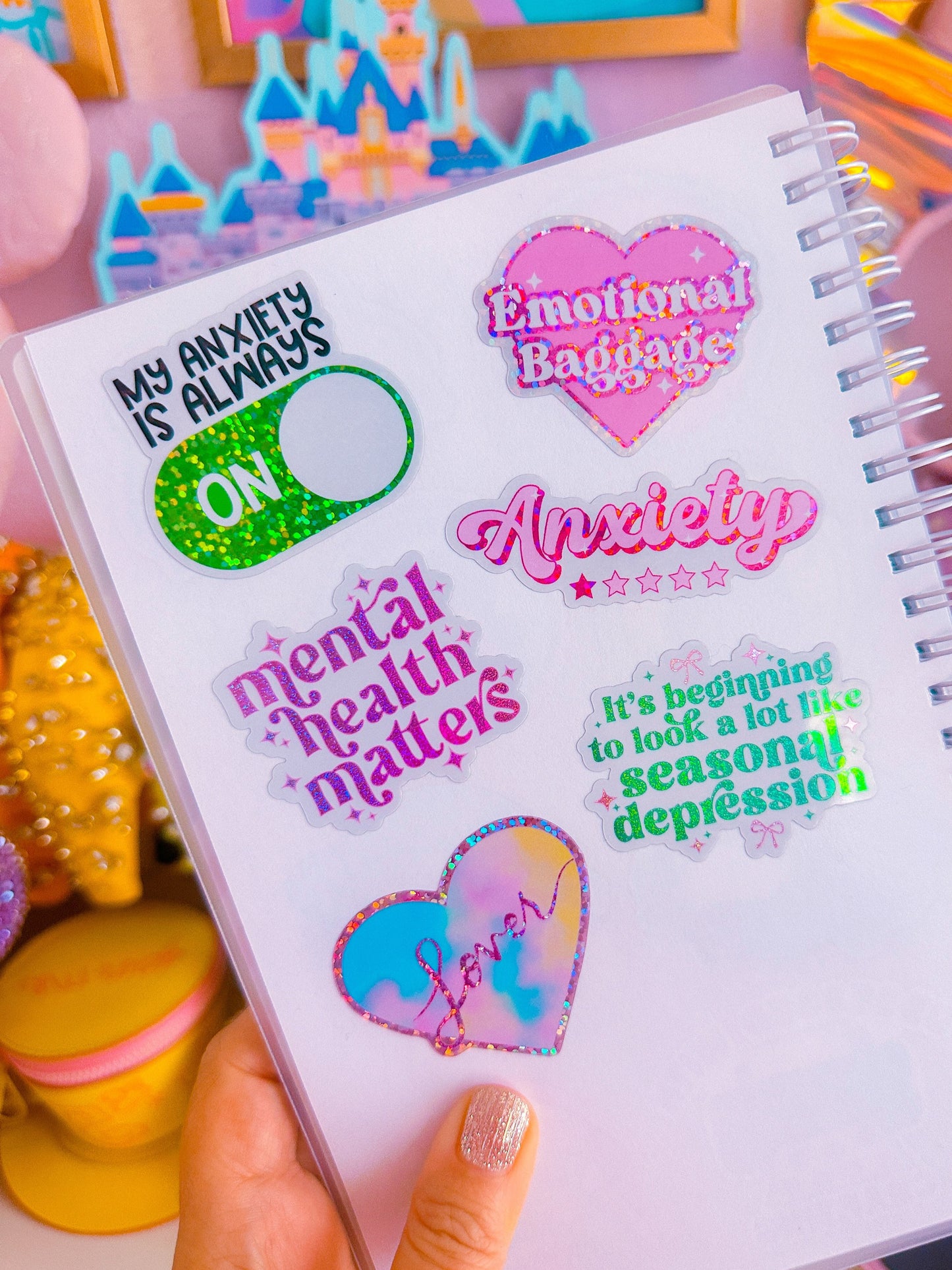 Waterproof Sticker - Anxiety Button