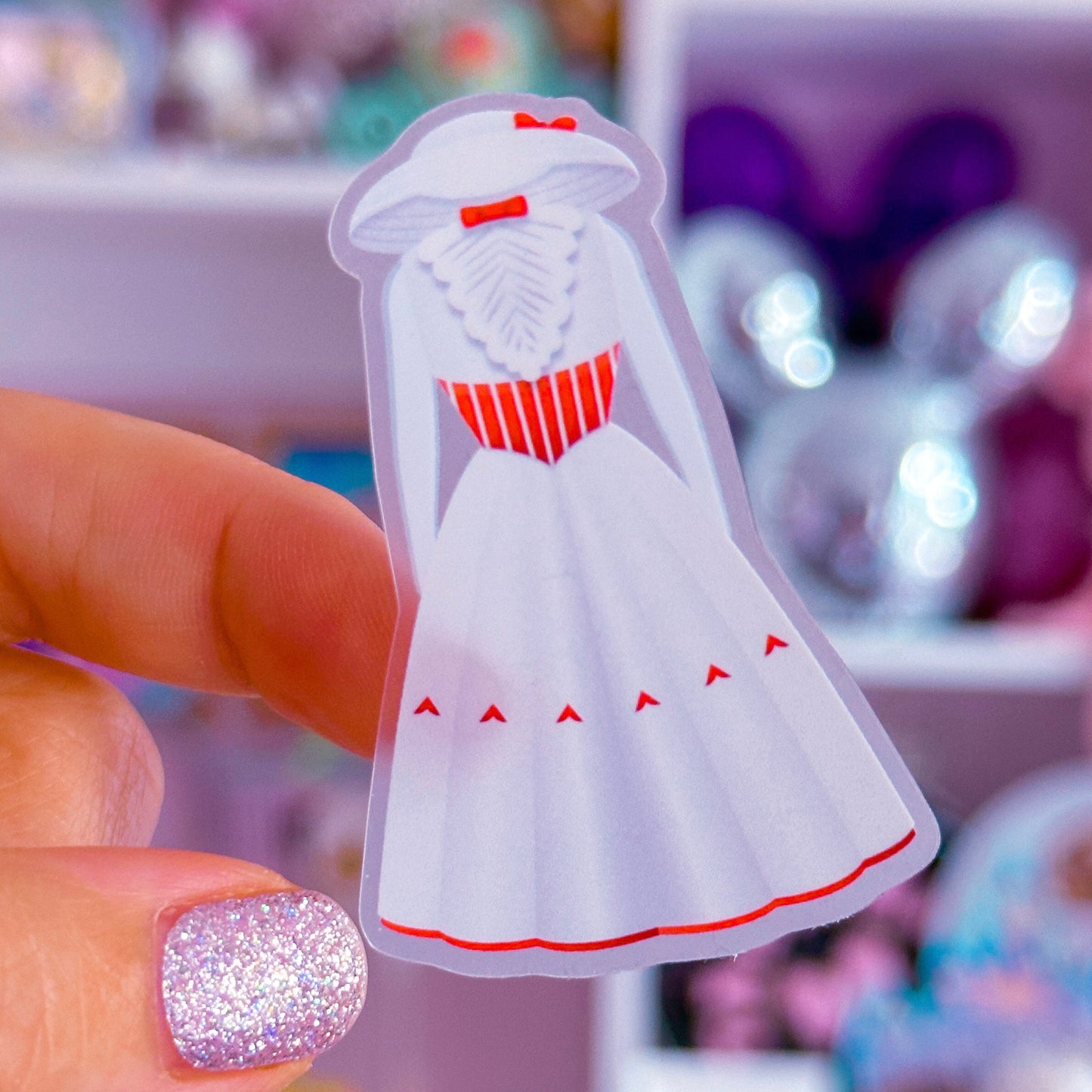 Waterproof Sticker - (Mary Poppins) Dress