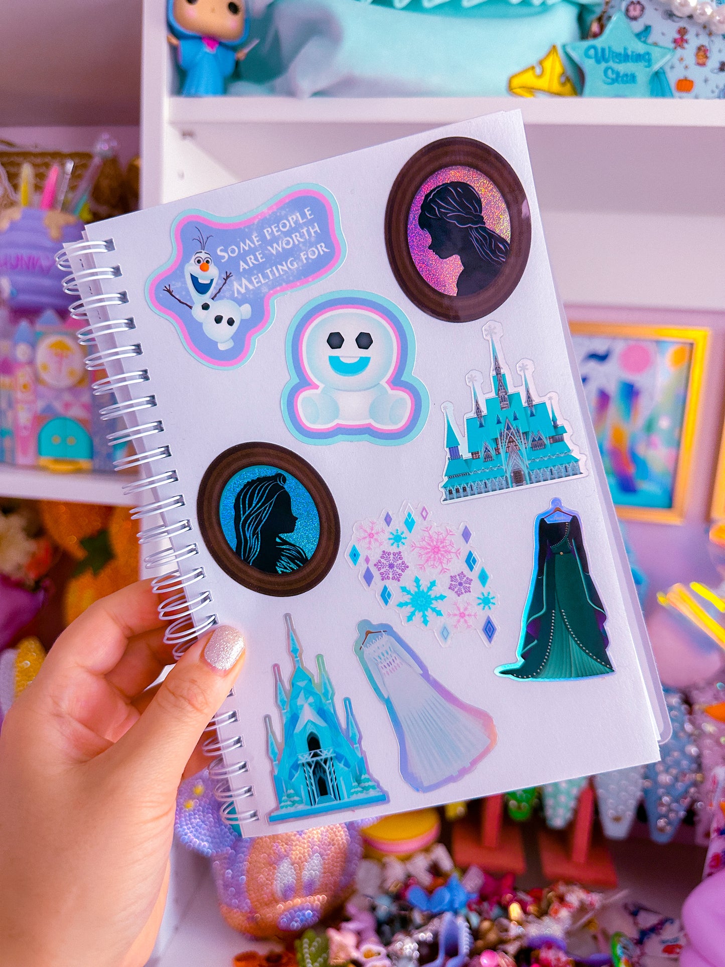 *DOLLAR DEAL* Waterproof Sticker - (Frozen) Snowgie
