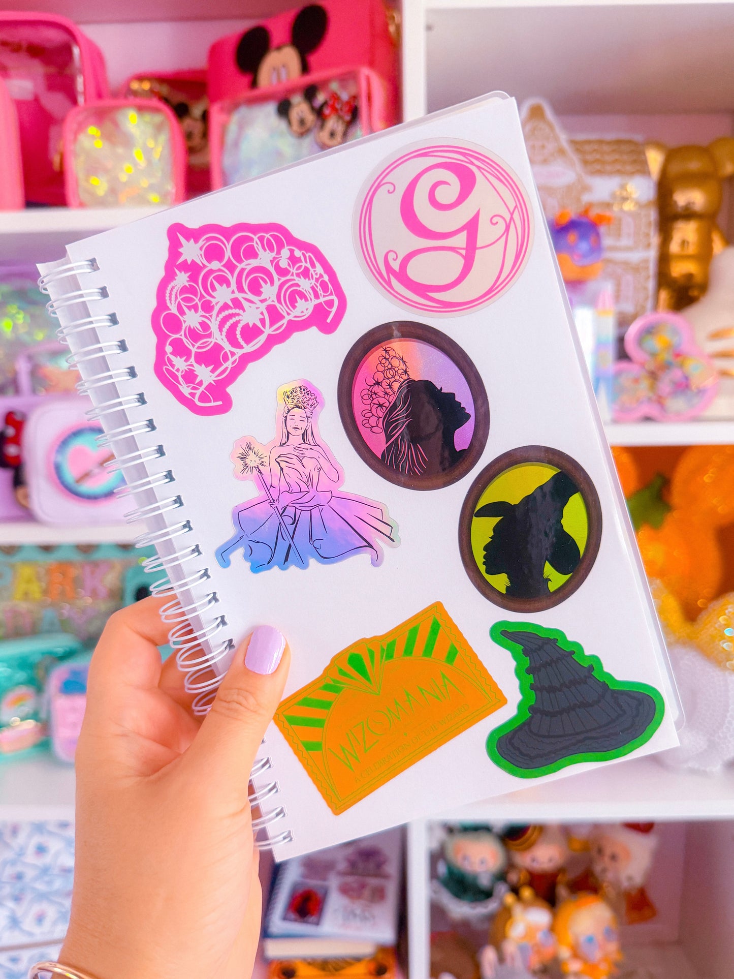 *DOLLAR DEAL* Waterproof Sticker - (WICKED) Storybook Profile PINK