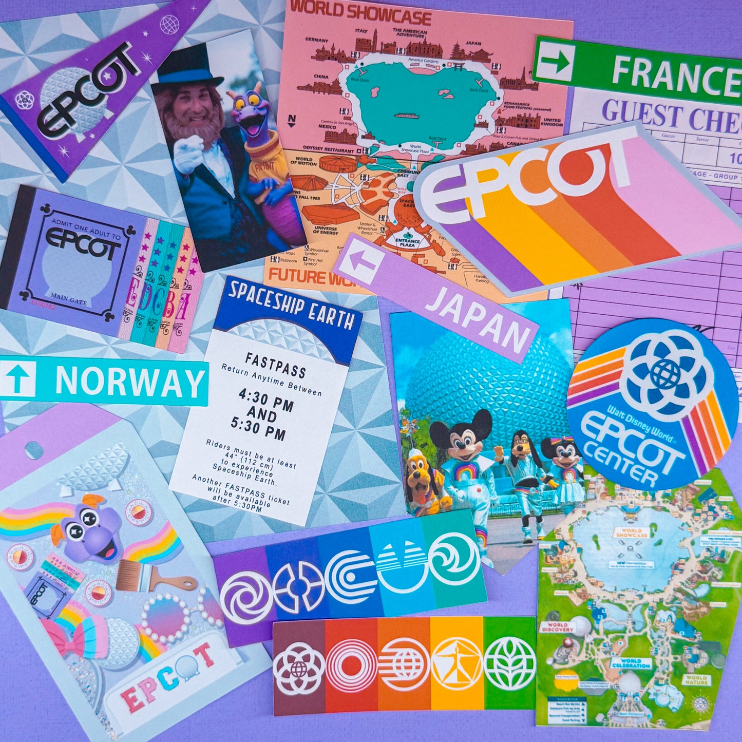 STICKER SCRAP PACK - Epcot