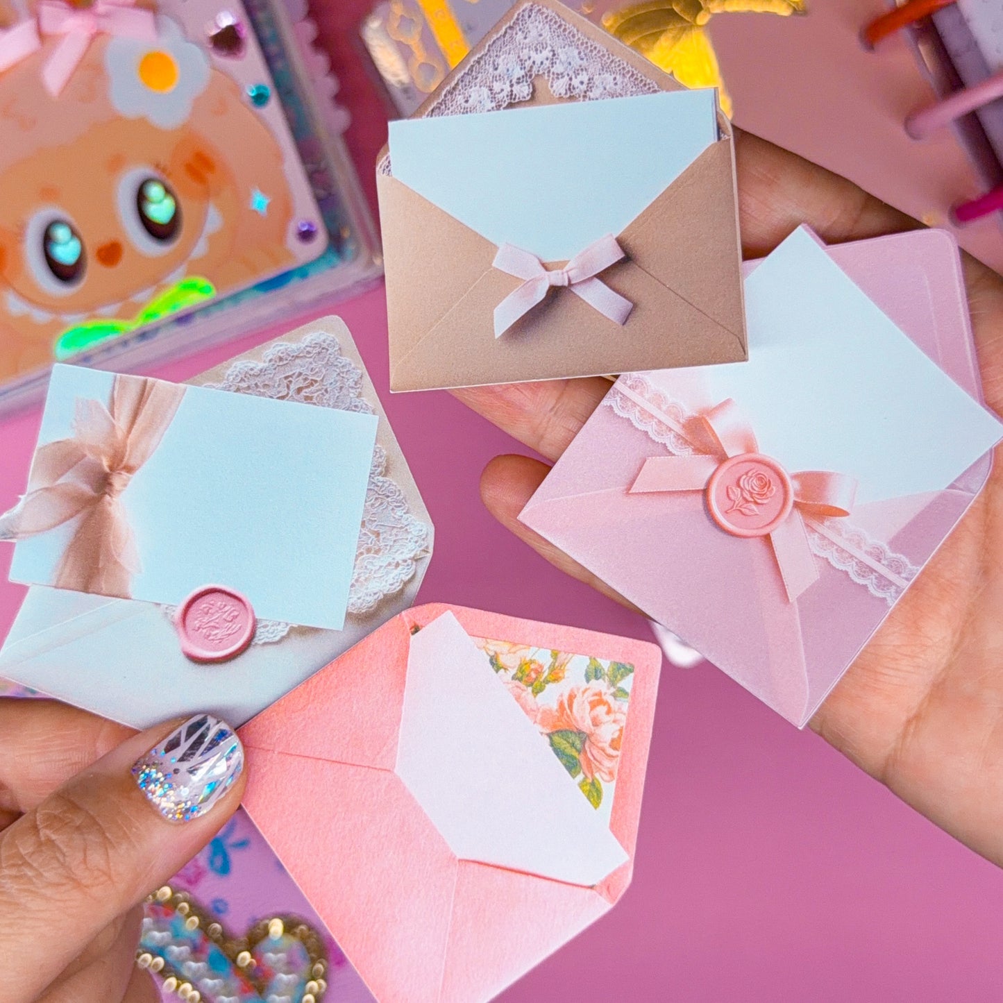 Journaling Paper Sticker - Coquette Envelopes