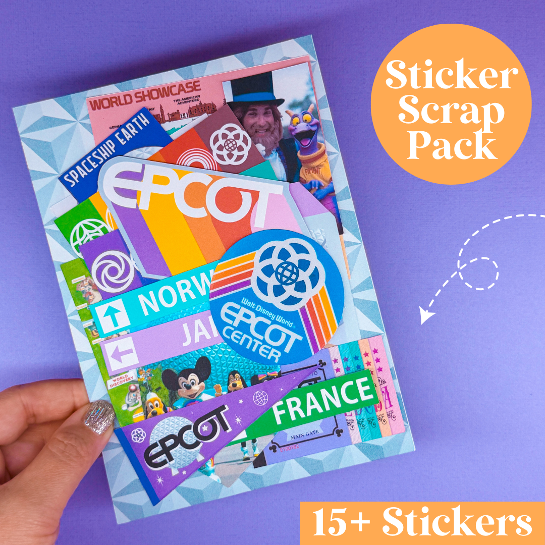 STICKER SCRAP PACK - Epcot