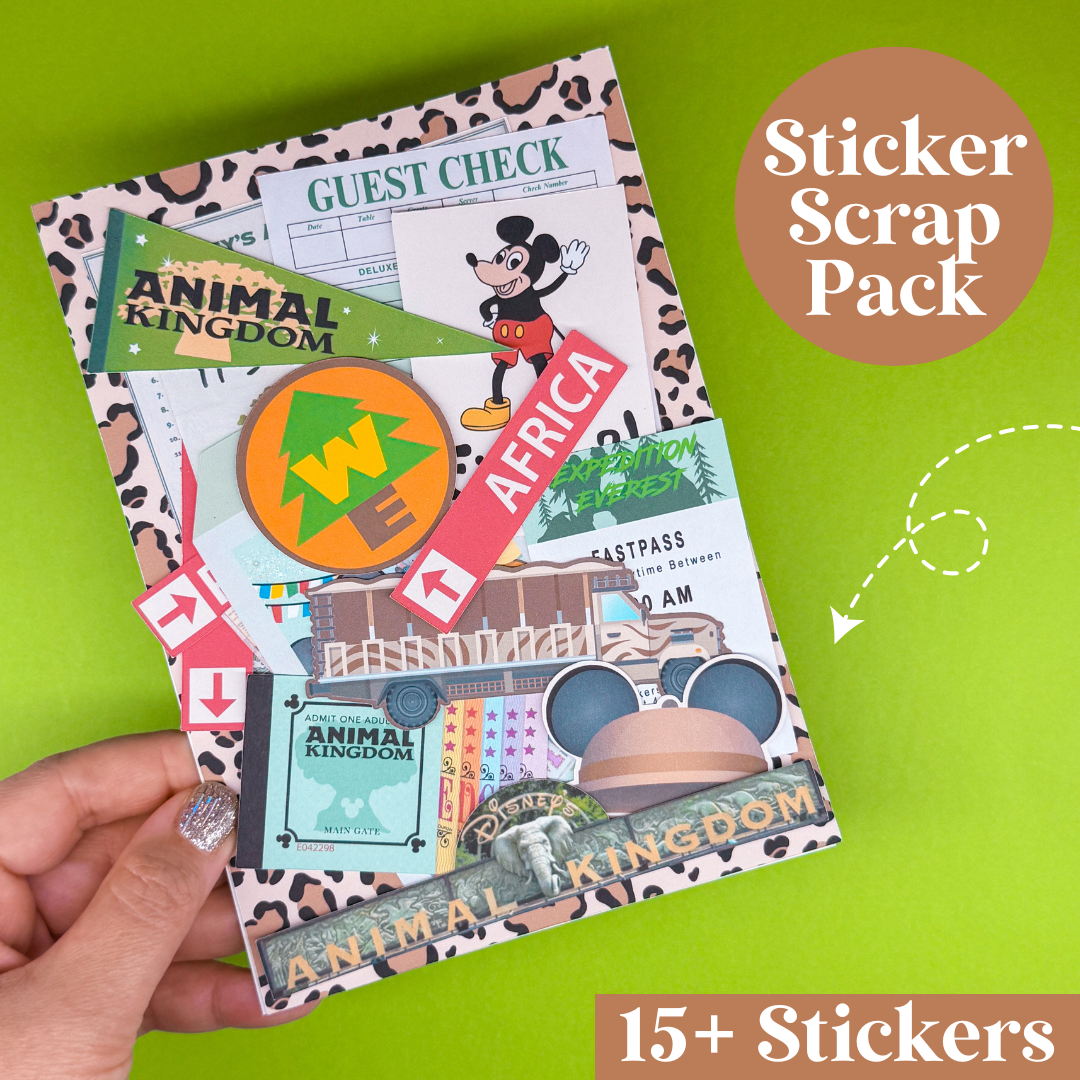 STICKER SCRAP PACK - Animal Kingdom