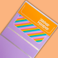 *PRE-ORDER* Sticker Storage Books - Rainbow Stripes - *SHIPS MID/LATE JUNE*