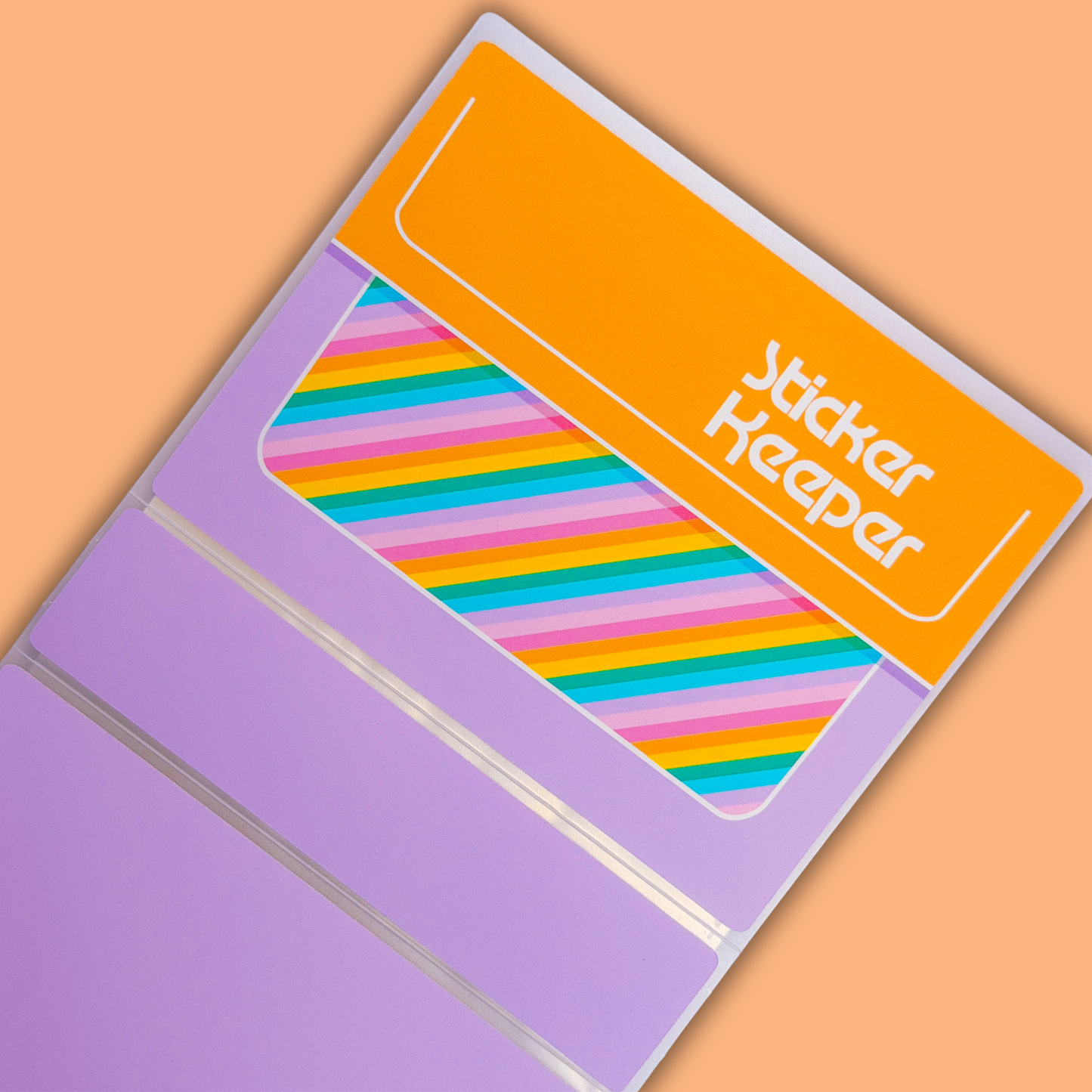 *PRE-ORDER* Sticker Storage Books - Rainbow Stripes - *SHIPS MID/LATE JUNE*