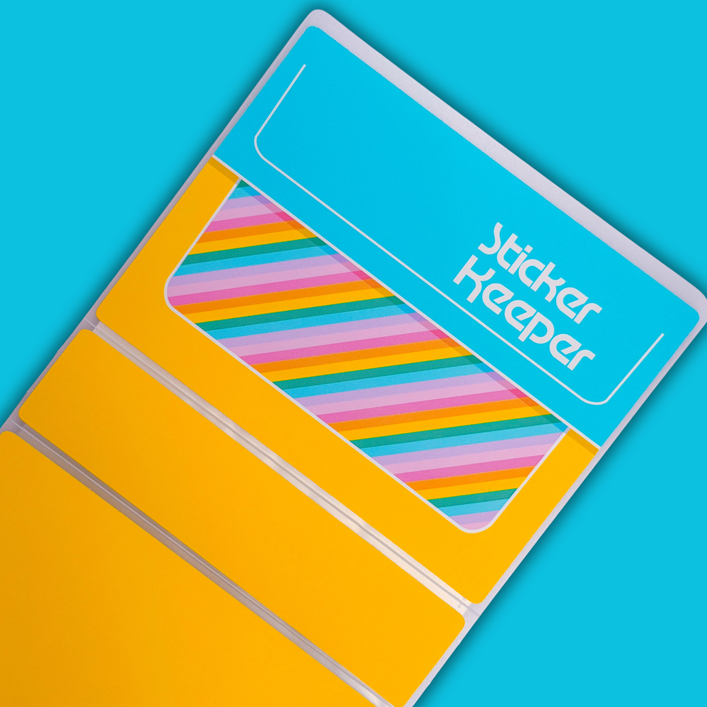 *PRE-ORDER* Sticker Storage Books - Rainbow Stripes - *SHIPS MID/LATE JUNE*
