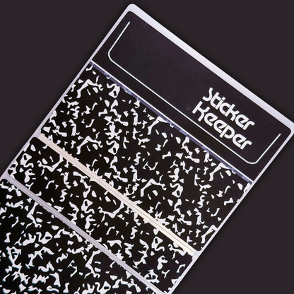 *PRE-ORDER* Sticker Storage Books - Composition Notebook - *SHIPS MID/LATE JUNE*
