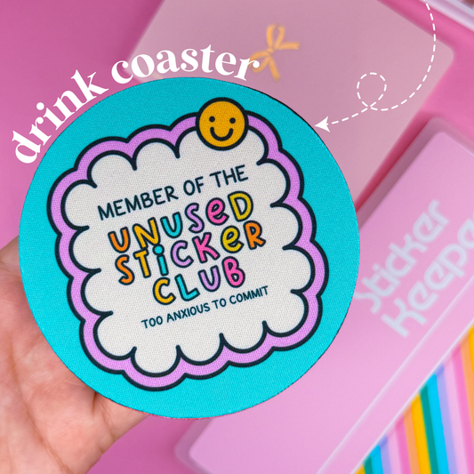 Drink Coaster - Unused Sticker Club
