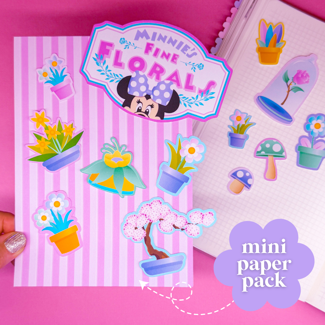 STICKER SCRAP PACK - Storefronts (Minnie's Flowers)