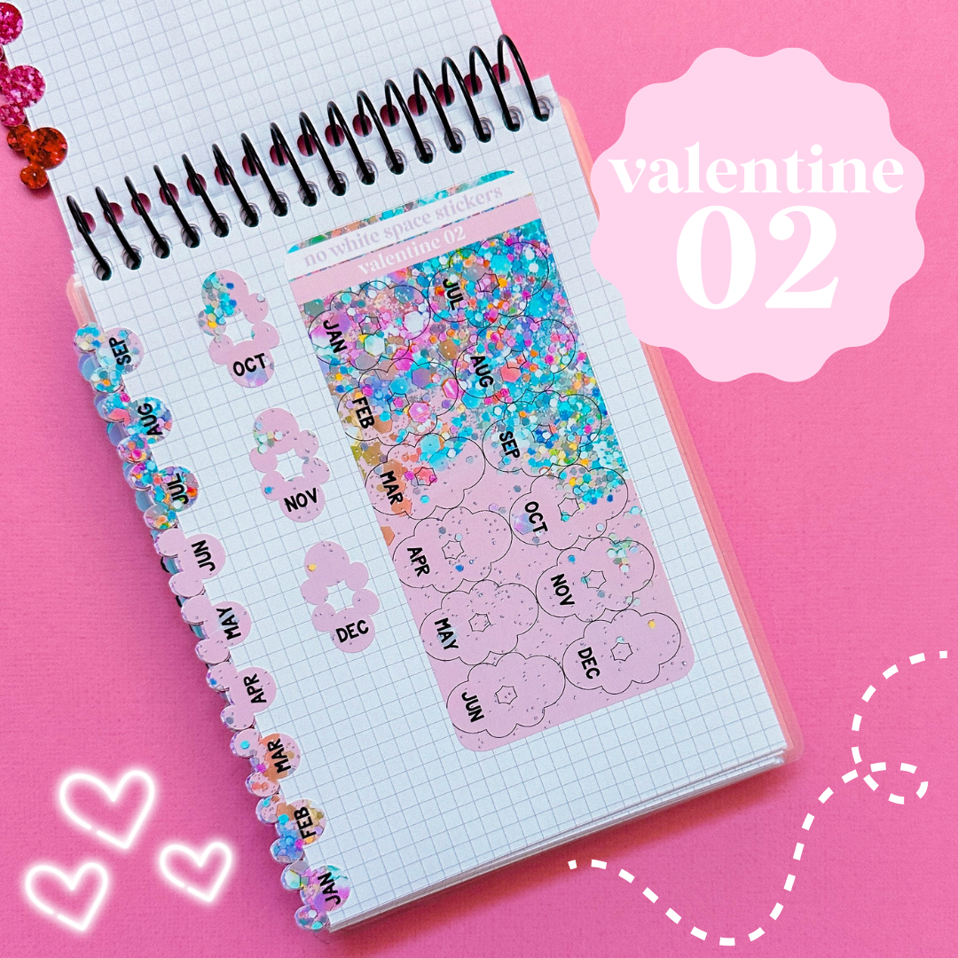 Miniature Paper Mouse Tabs (0.5") - Fold Over Page Tabs (Valentine 2025)