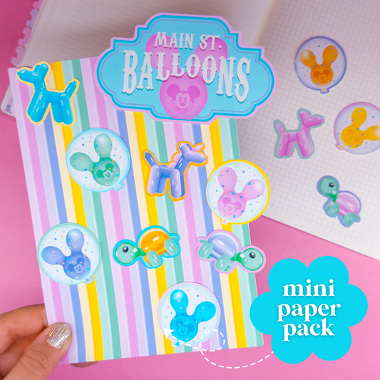 STICKER SCRAP PACK - Storefronts (Main St. Balloons)