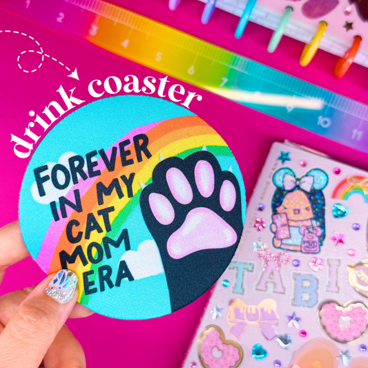 Drink Coaster - Cat Mom Era