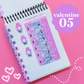 Miniature Paper Mouse Tabs (0.5") - Fold Over Page Tabs (Valentine 2025)