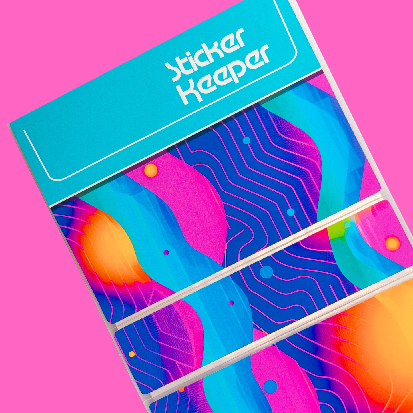 *PRE-ORDER* Sticker Storage Books - 80's NEON *SHIPS MID/LATE JUNE*