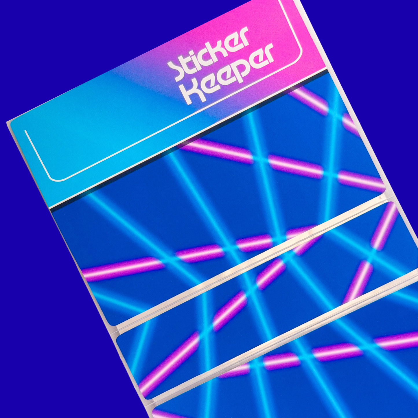 *PRE-ORDER* Sticker Storage Books - 80's NEON *SHIPS MID/LATE JUNE*