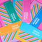 *PRE-ORDER* Sticker Storage Books - Rainbow Stripes - *SHIPS MID/LATE JUNE*