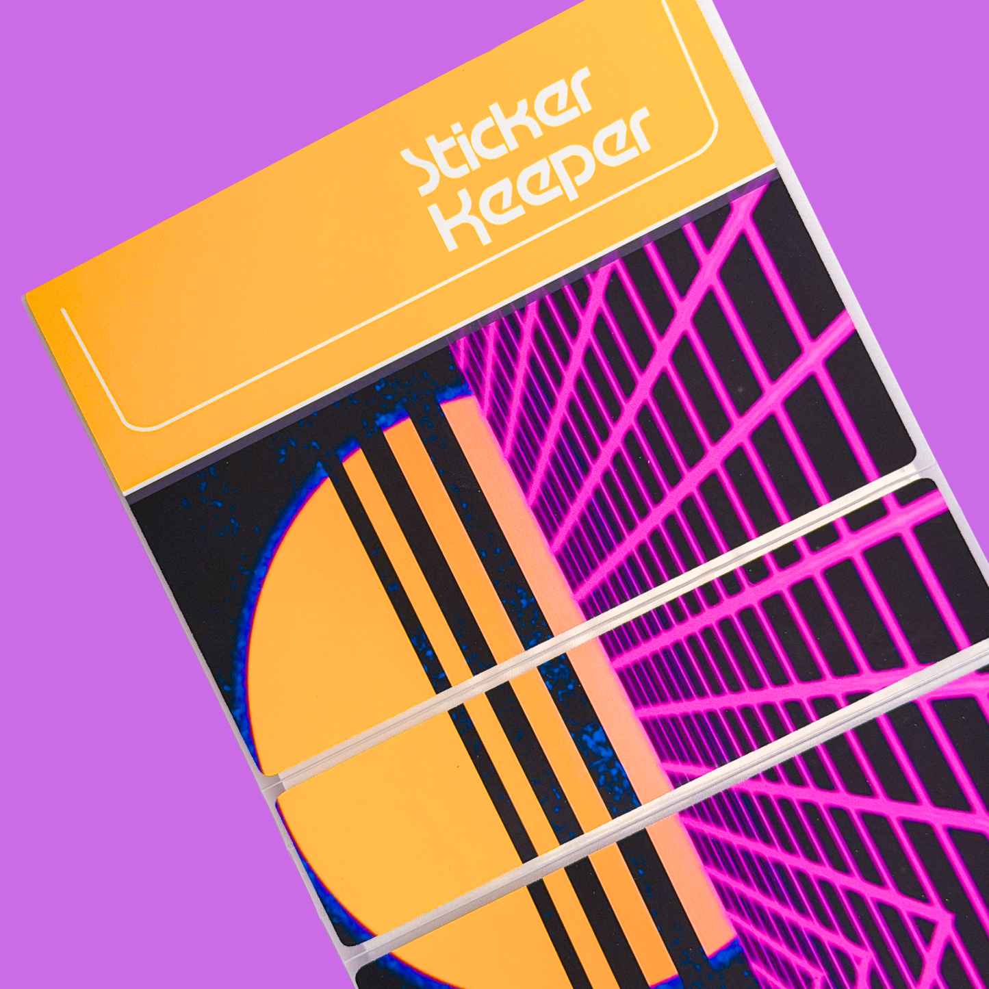 *PRE-ORDER* Sticker Storage Books - 80's NEON *SHIPS MID/LATE JUNE*