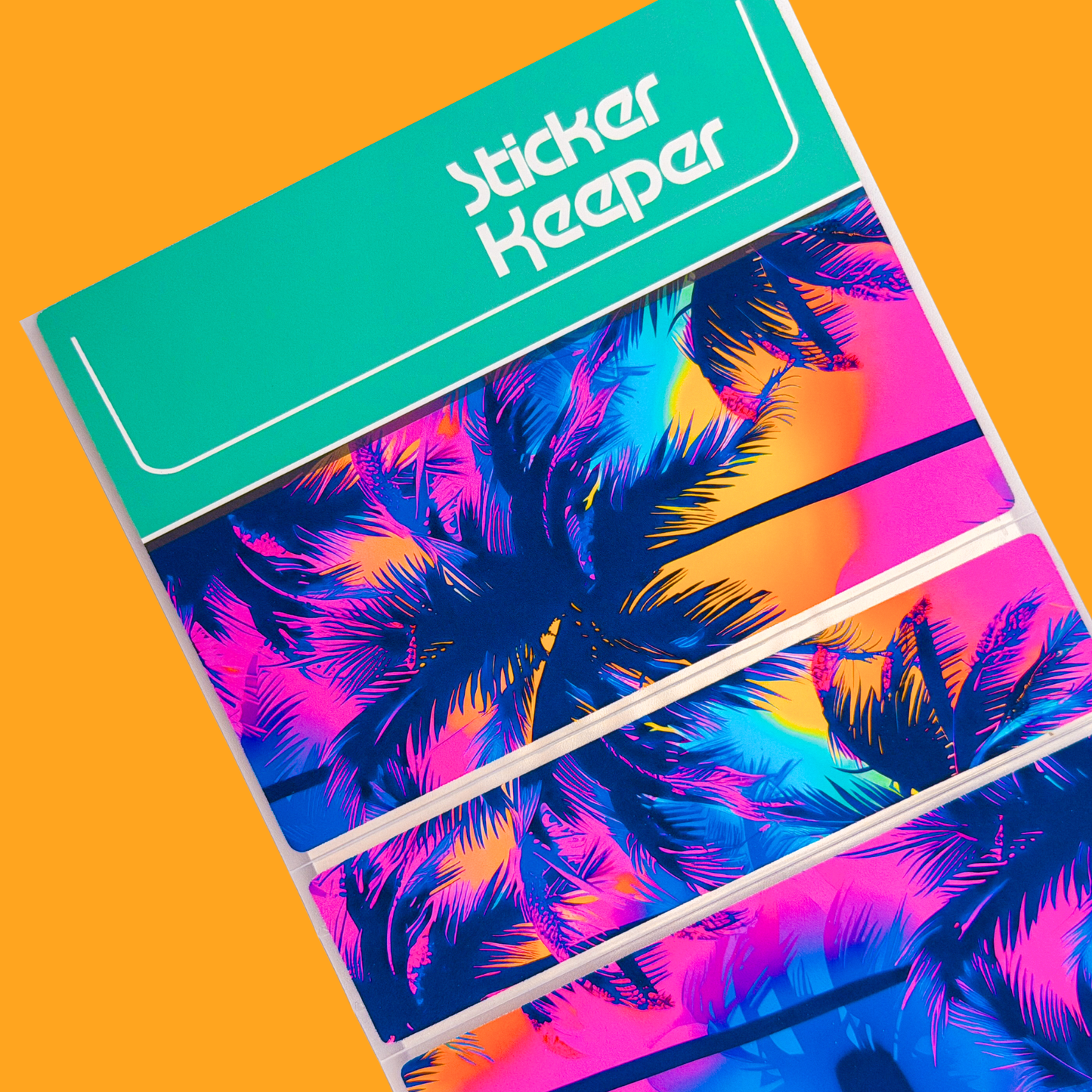 *PRE-ORDER* Sticker Storage Books - 80's NEON *SHIPS MID/LATE JUNE*