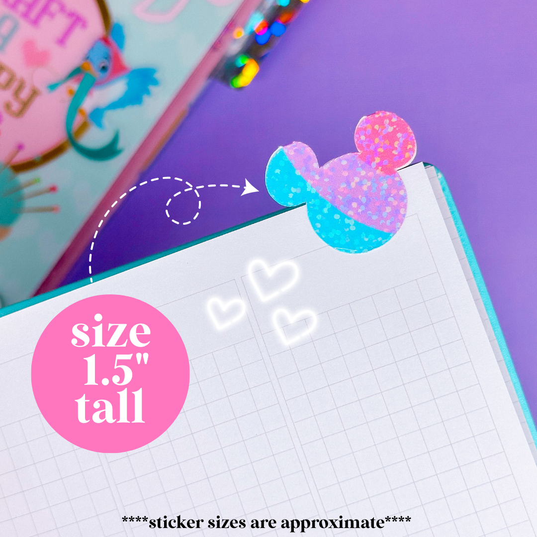 XL Glitter Mouse Tab