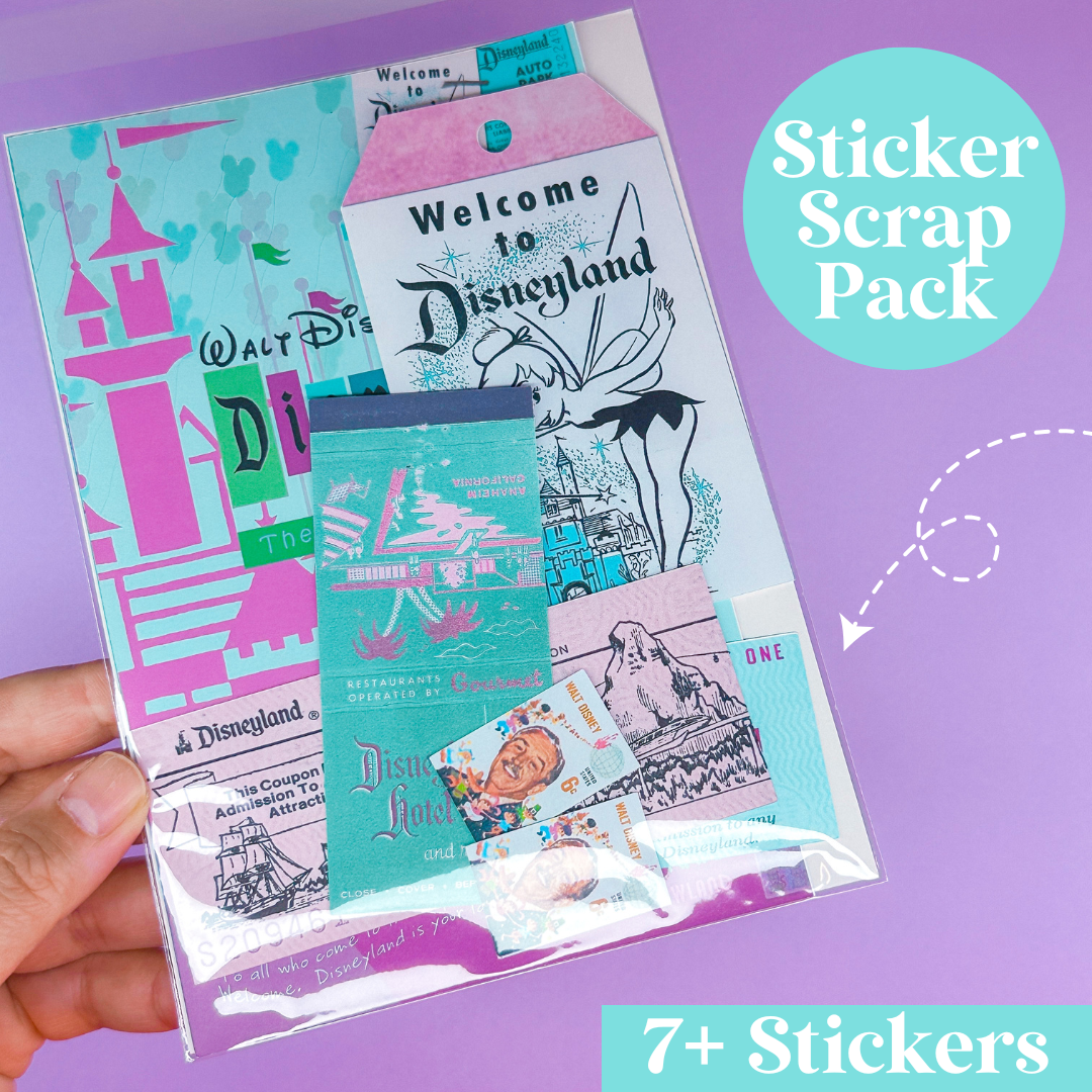 STICKER SCRAP PACK - DL Vintage 1955 (Mini Sampler Pack)