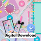 *DIGITAL DOWNLOAD ONLY* Original Flatlay 5x7 - NOTES