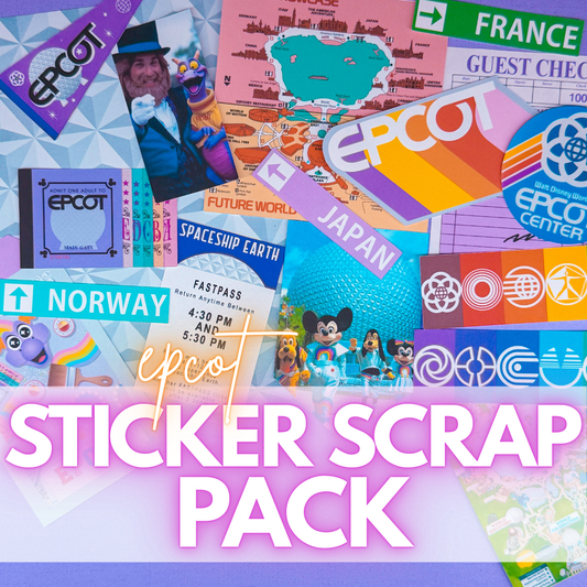 STICKER SCRAP PACK - Epcot