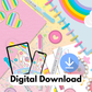 *DIGITAL DOWNLOAD ONLY* Original Flatlay - PLAN (COVER + 5x7)