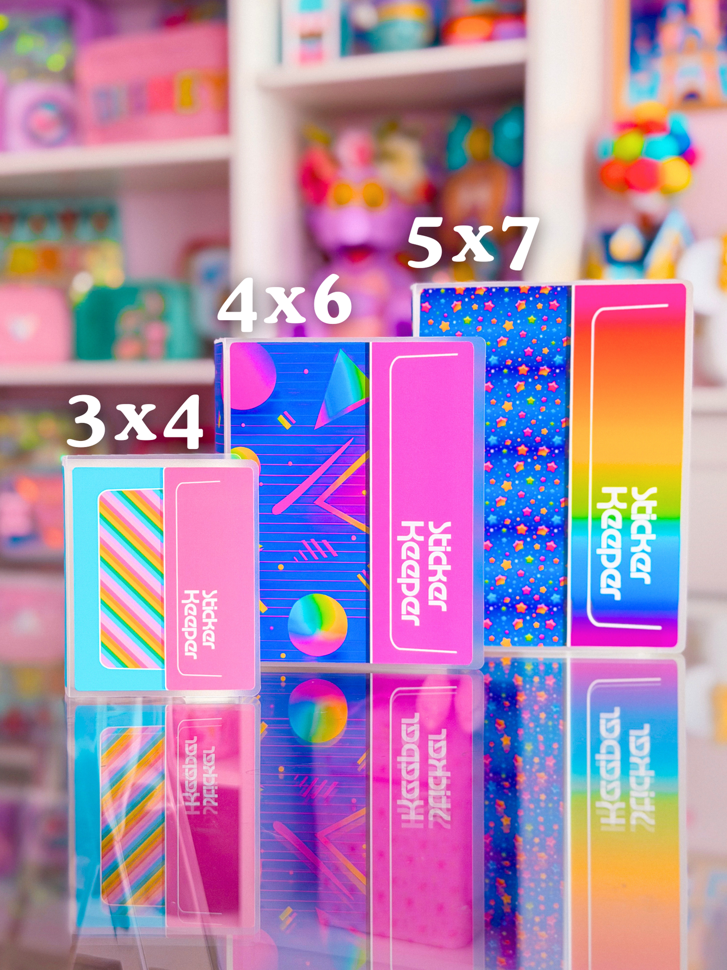 *PRE-ORDER* Sticker Storage Books - 90's Patterns *SHIPS MID/LATE JUNE*