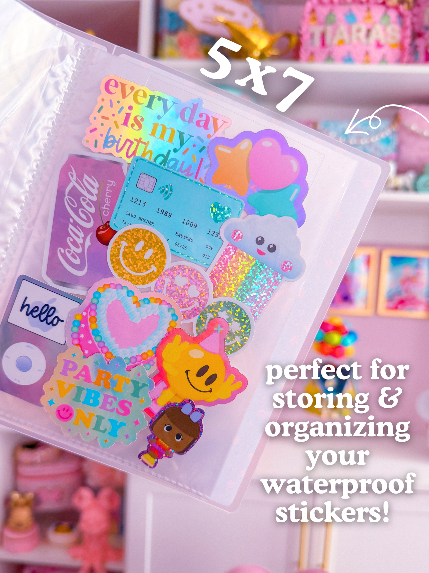*PRE-ORDER* Sticker Storage Books - 90's Patterns *SHIPS MID/LATE JUNE*