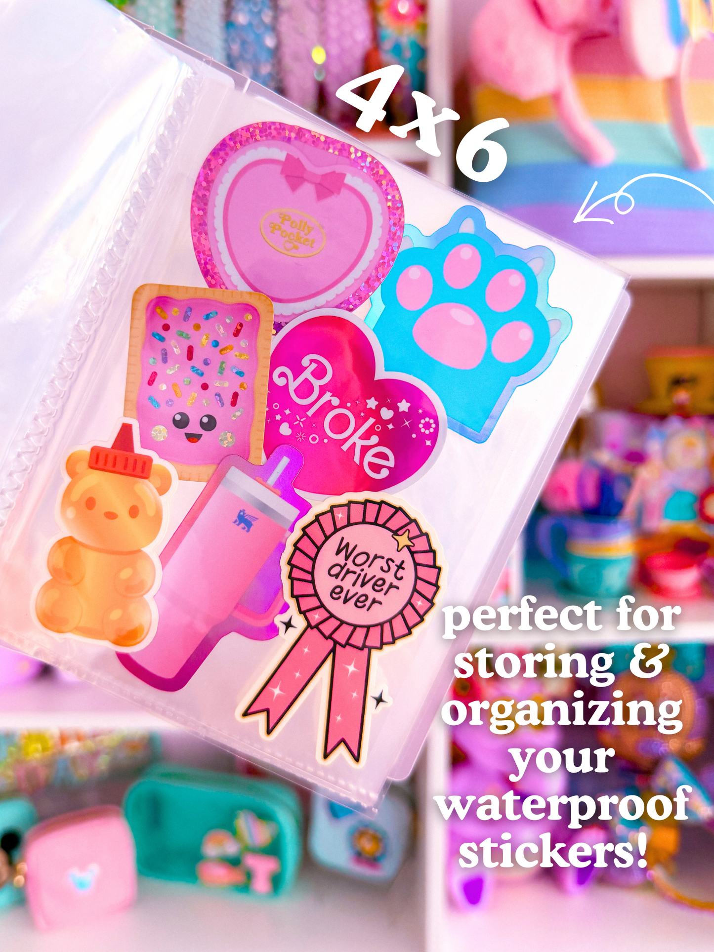 *PRE-ORDER* Sticker Storage Books - 90's Patterns *SHIPS MID/LATE JUNE*