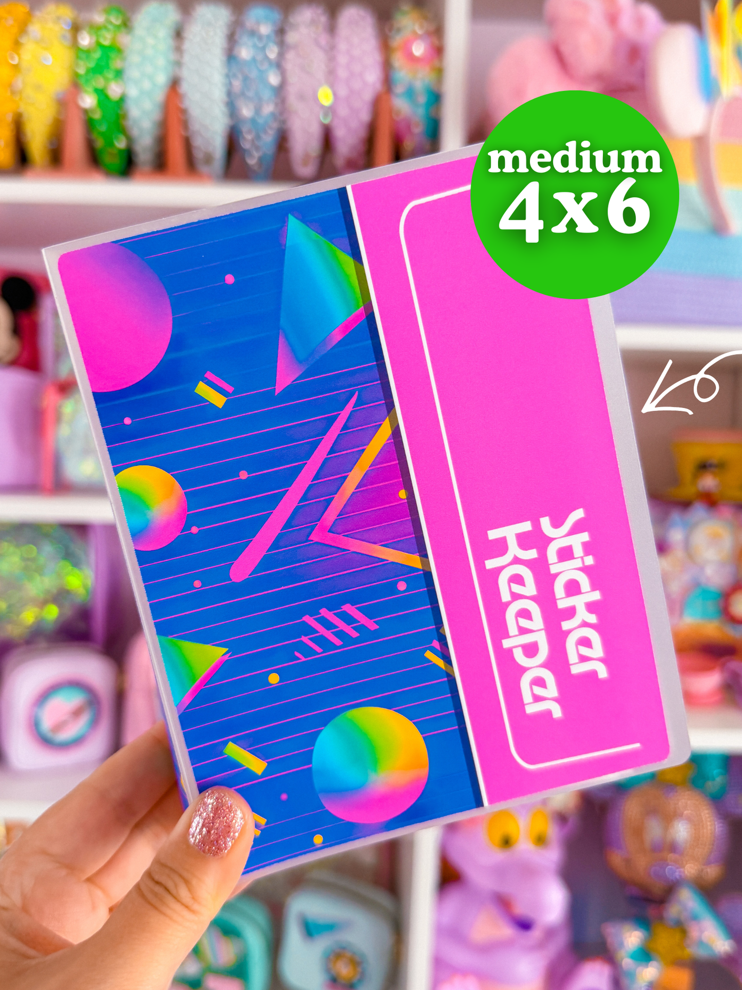 *PRE-ORDER* Sticker Storage Books - 90's Patterns *SHIPS MID/LATE JUNE*