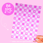 Journaling Paper Sticker - 5x7 Full Page Background Stickers (Bunny Coquette)