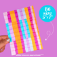 Journaling Paper Sticker - 5x7 Full Page Background Stickers (Funky Realism)