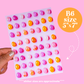 Journaling Paper Sticker - 5x7 Full Page Background Stickers (Funky Realism)