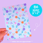 Journaling Paper Sticker - 5x7 Full Page Background Stickers (Spring Chic)