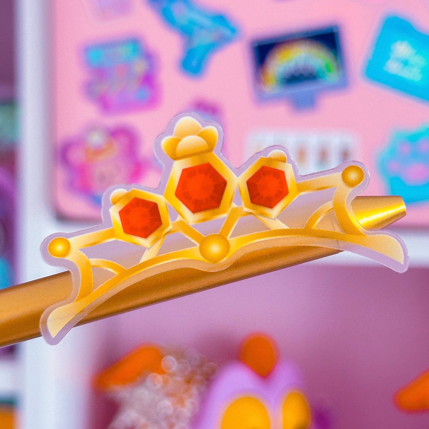 *DOLLAR DEAL* Waterproof Sticker - (Snow White) Princess Crown