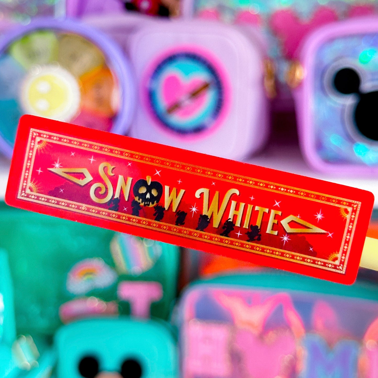 *DOLLAR DEAL* Waterproof Sticker - (Snow White) Book Spine
