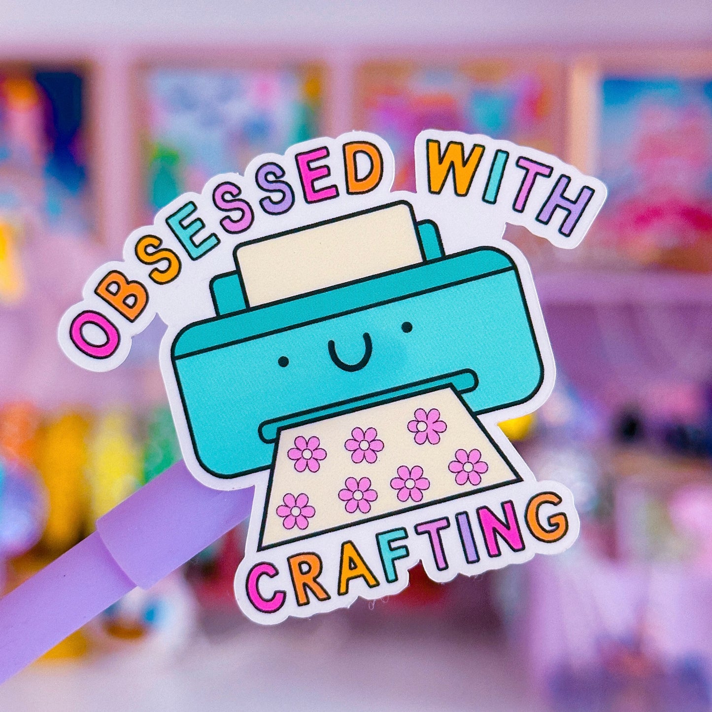 Waterproof Sticker - Obsessed With Crafting