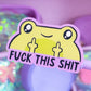 Waterproof Sticker - Middle Fingers Froggy