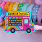 Waterproof Sticker - Book Truck