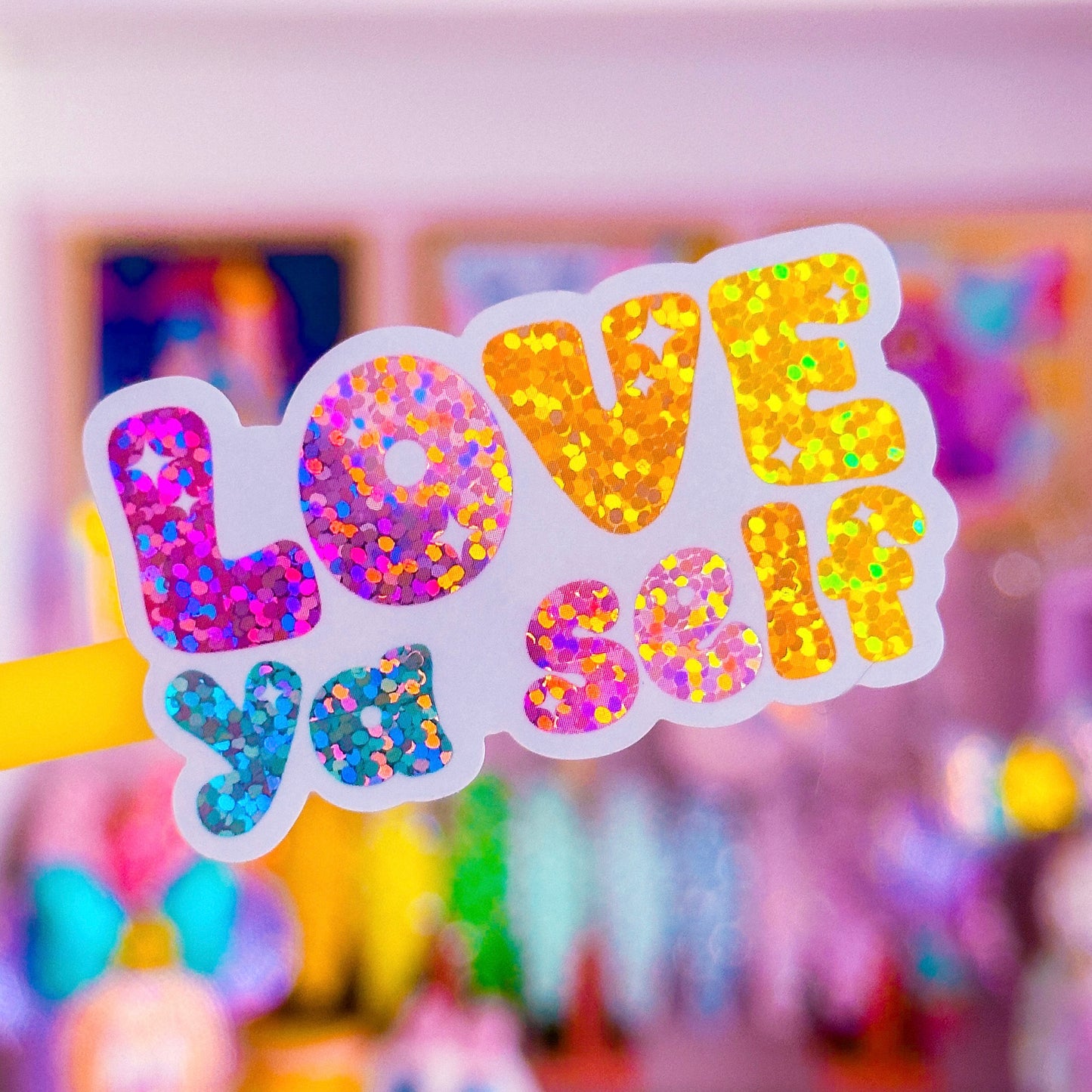 Waterproof Sticker - LOVE Ya Self