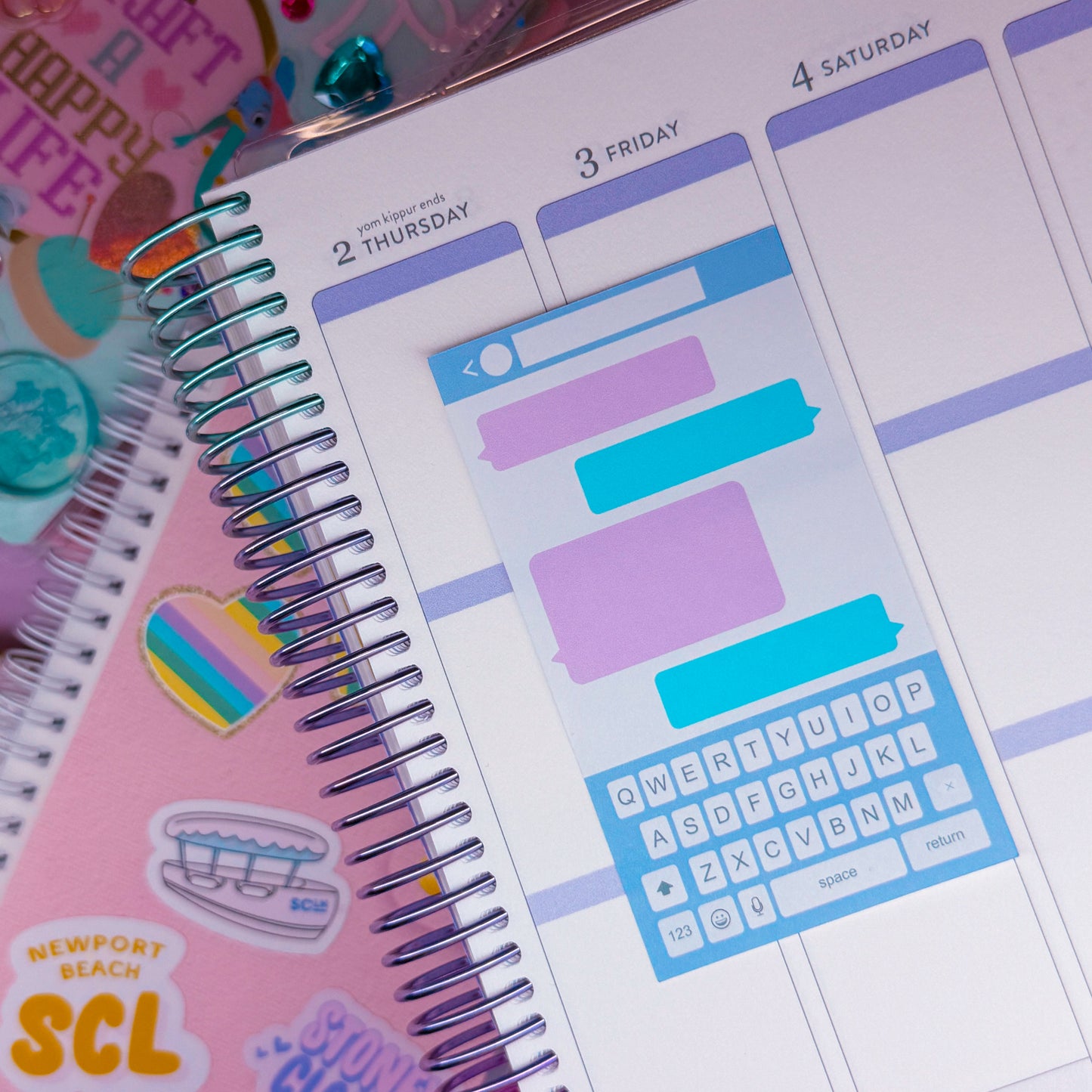 Journaling Paper Sticker - Text Convo (BLANK)