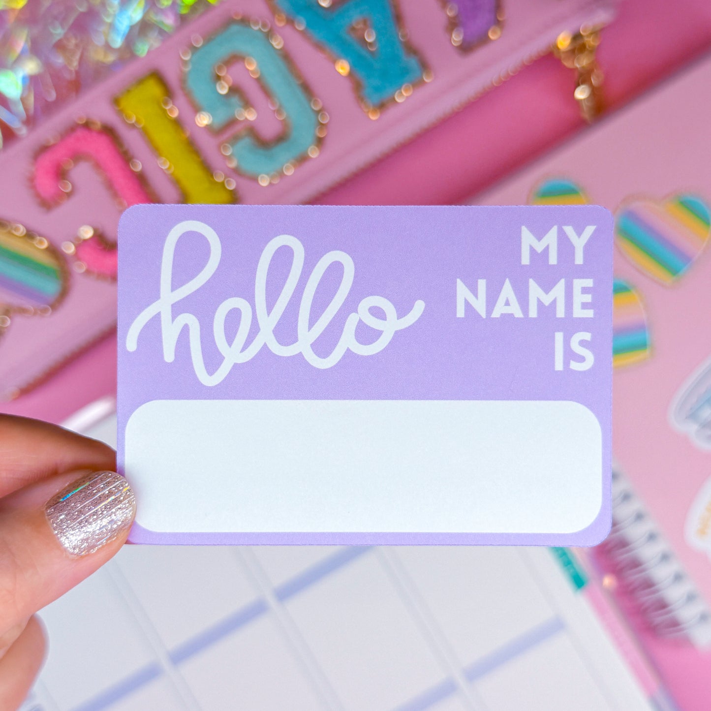 Journaling Paper Sticker - HELLO MY NAME IS