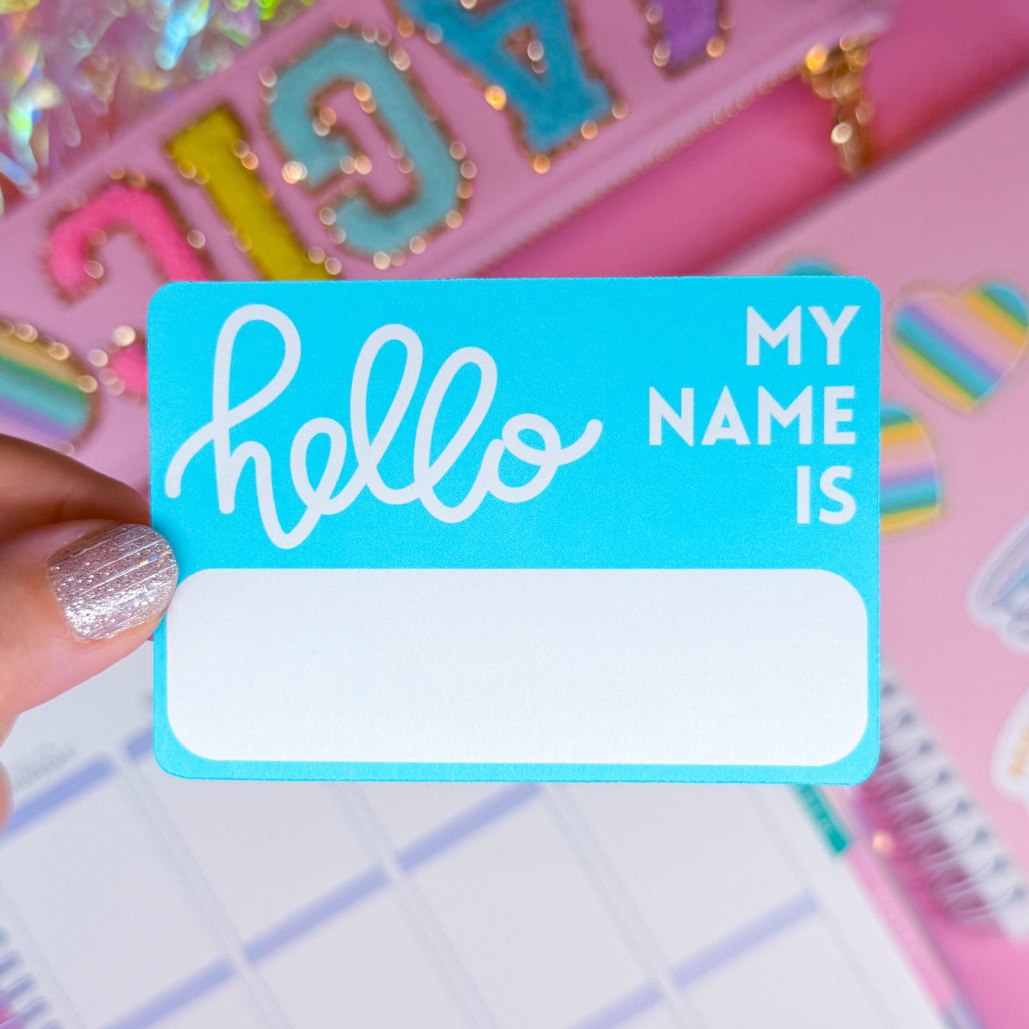 Journaling Paper Sticker - HELLO MY NAME IS