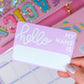 Journaling Paper Sticker - HELLO MY NAME IS
