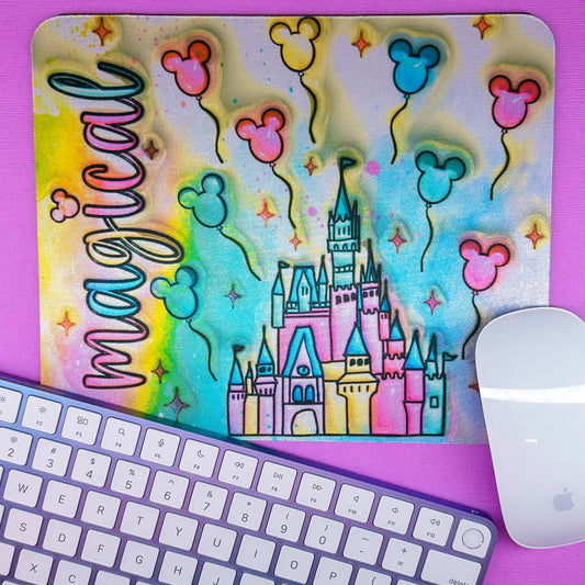 Mouse Pad - Magical Rainbow Castle