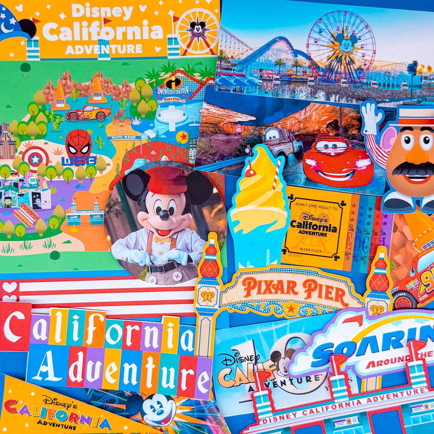 STICKER SCRAP PACK - California Adventure