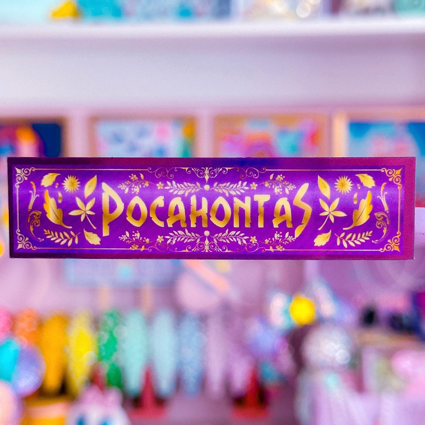 *DOLLAR DEAL* Waterproof Sticker - (Pocahontas) Book Spine