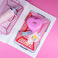 Journaling Paper Sticker - Pink Shopping Baskets Sticker SET